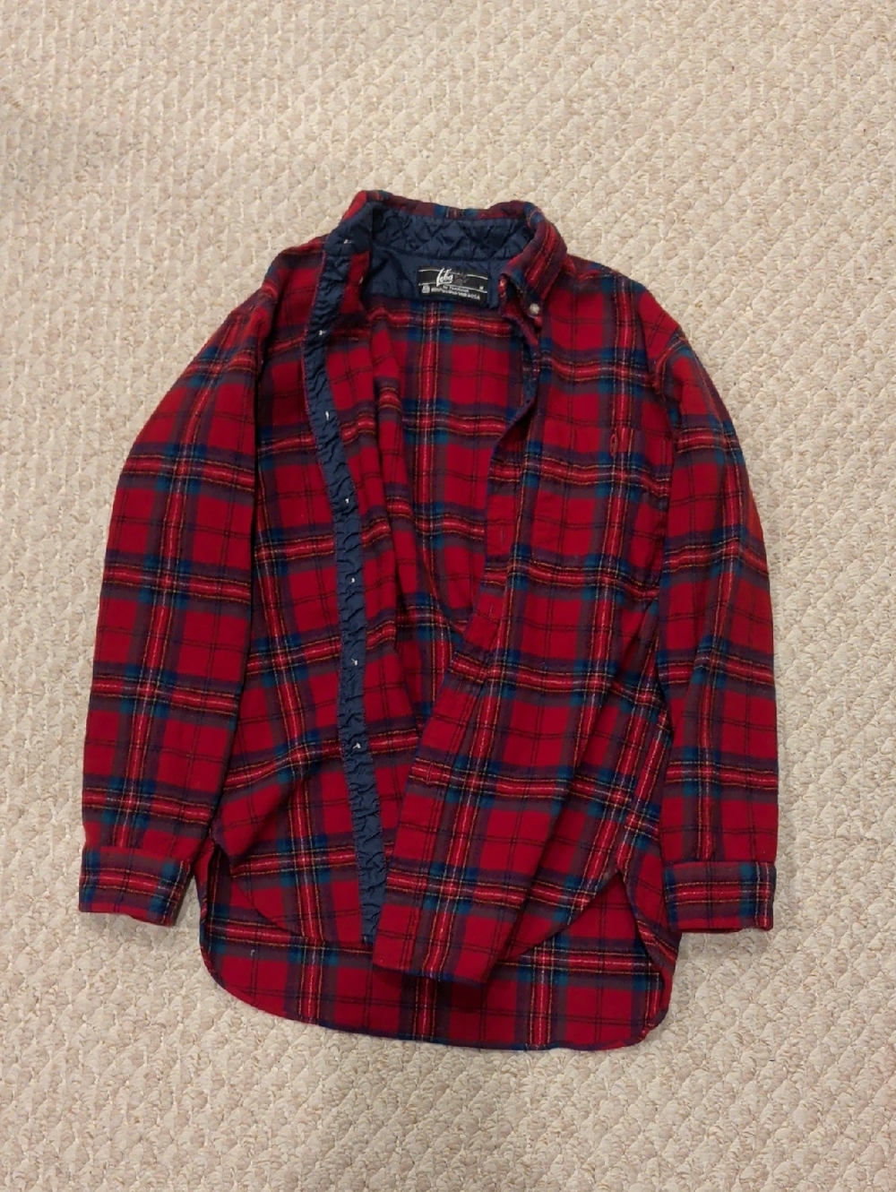 Pendleton Red & Navy Plaid Kids Button-Down Shirt